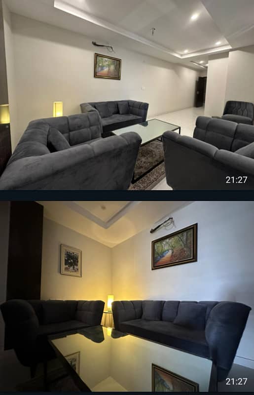 1 Bedroom VIP Full furnish flat per day available in Bahria town Lahore 8