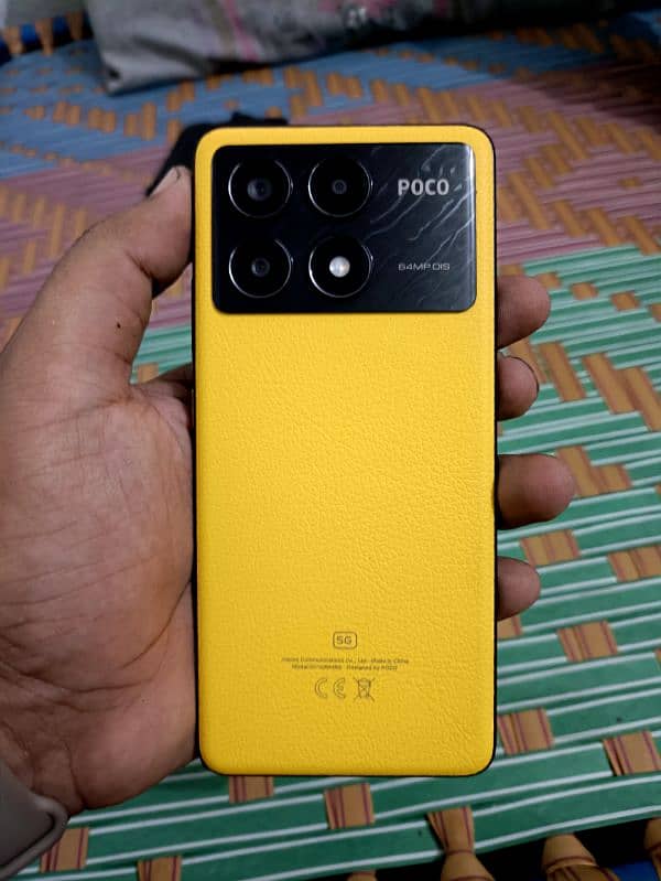 Xiaomi Poco x6 pro 5G 12+8/512 Gb Yellow leather Back ,10/10 2