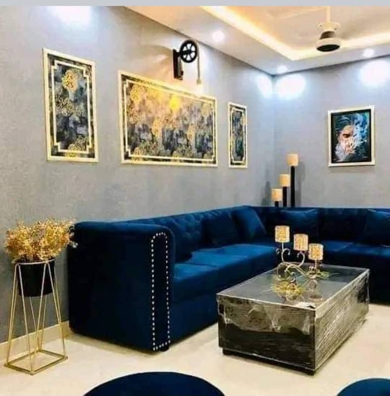 1 Bedroom VIP Full furnish flat per day available in Bahria town Lahore 0