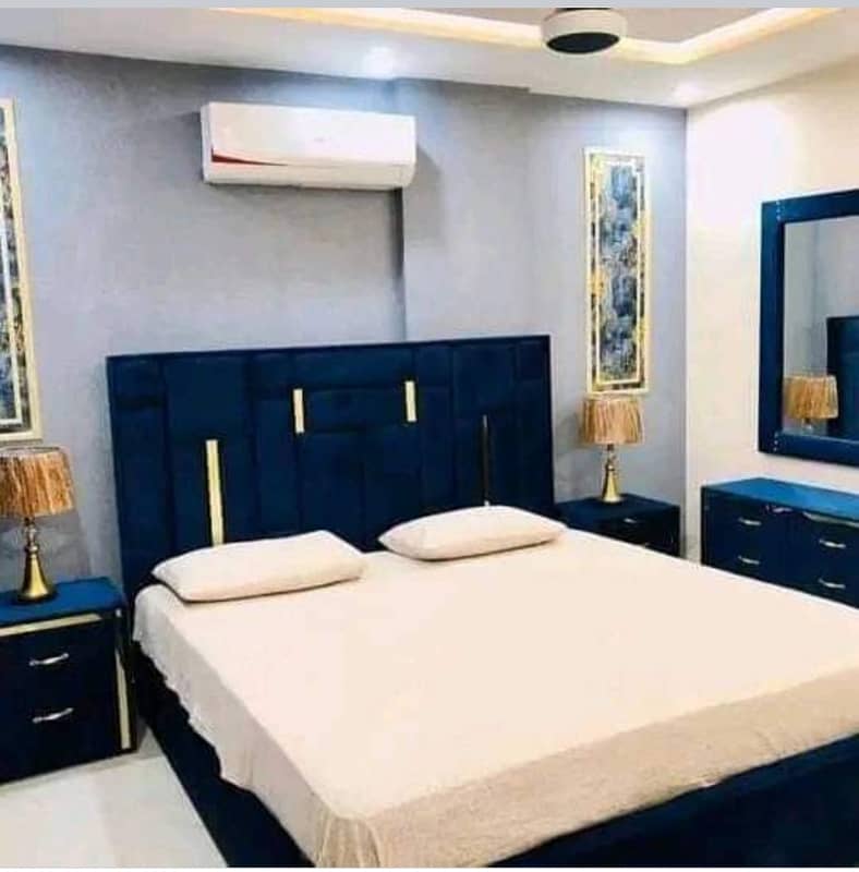 1 Bedroom VIP Full furnish flat per day available in Bahria town Lahore 6