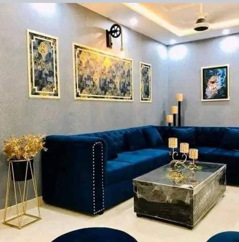 1 Bedroom VIP Full furnish flat per day available in Bahria town Lahore 9