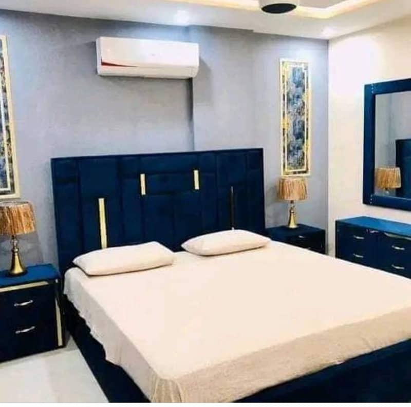 1 Bedroom VIP Full furnish flat per day available in Bahria town Lahore 15