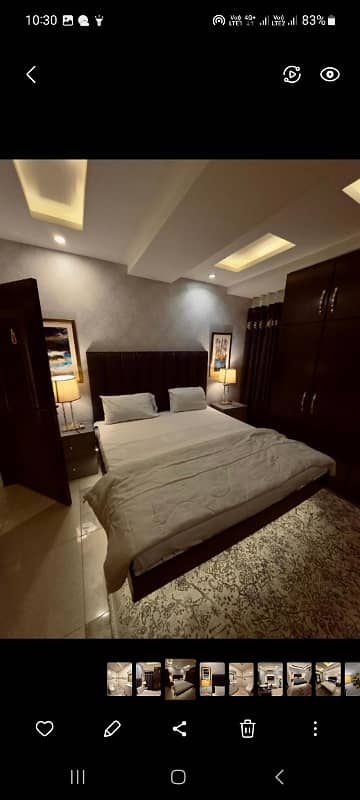 1 Bedroom VIP Full furnish flat per day available in Bahria town Lahore 12