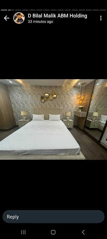 1 Bedroom VIP Full furnish flat per day available in Bahria town Lahore 3