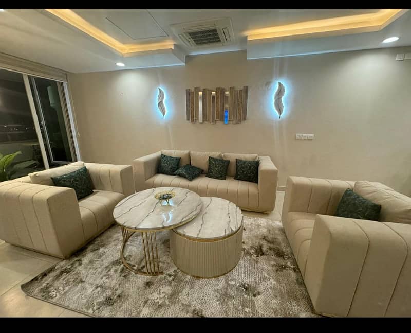 1 Bedroom VIP Full furnish flat per day available in Bahria town Lahore 15