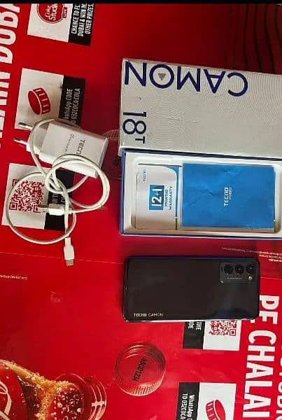 TECNO CAMOM 18T COMPLETE BOX BEST IN CONDITION 6GB RAM 128GB MEMORY 1