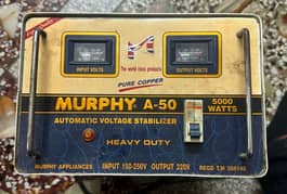 MURPHY A-50 AUTOMATIC STABLIZER EXPORT QUALITY 5000WATTS