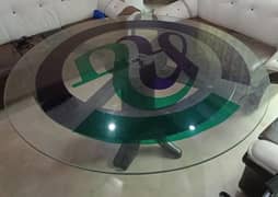 Glass Top Conference Table