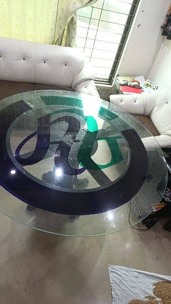 Glass Top Conference Table 1