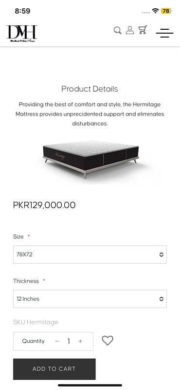 Dolce Vita Hermitage Foam Mattress 13