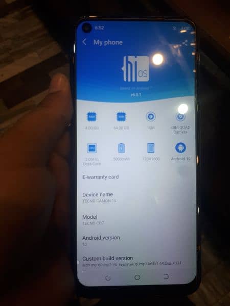 Tecno Camon 15 PTA Approved 64 GB 5