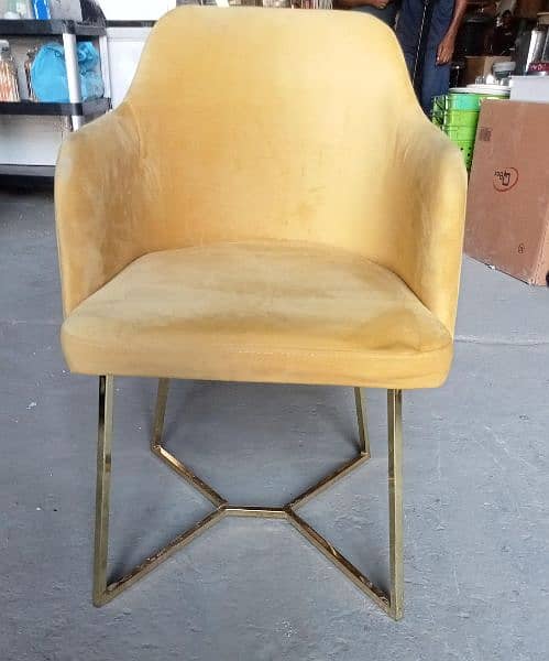 Gold Stand Yellow Chair limited stock 0