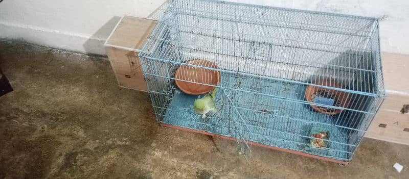 parrot cage for sale with baredieng box good condtion in kharaian cant 6