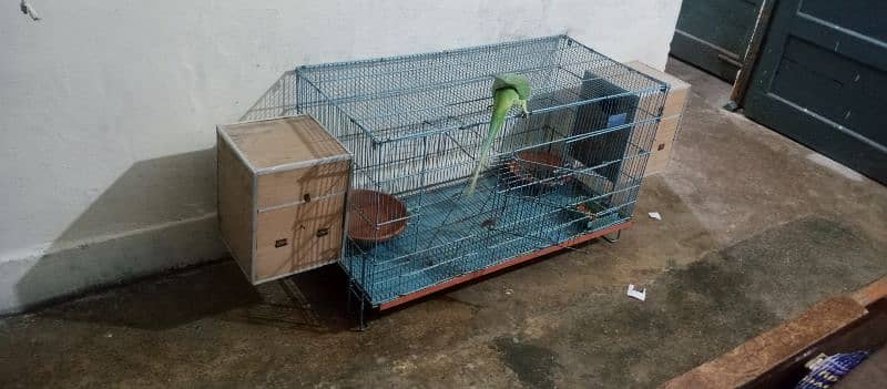 parrot cage for sale with baredieng box good condtion in kharaian cant 7