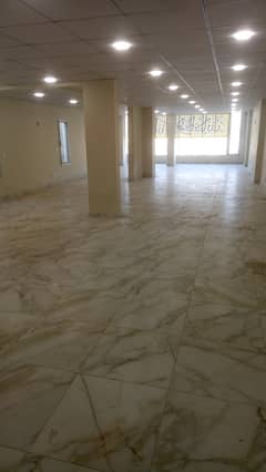 Commercial office open area / Hall 1800/3600 sqr feet in main Rashid minhas Road Gulshan iqbal 0