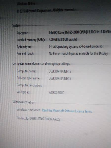 computer from sale ram 4gb gaming cpu core i5 garnashan lcd from sale 2