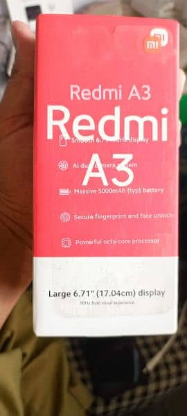 redmi A3 fore sale 4x128 full box 3