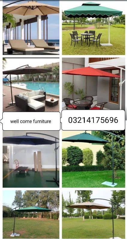 OUTDOOR GARDEN RATTAN UPVC FURNITURE SOFA SET CHAIRS TABLE UMBRELLA 11