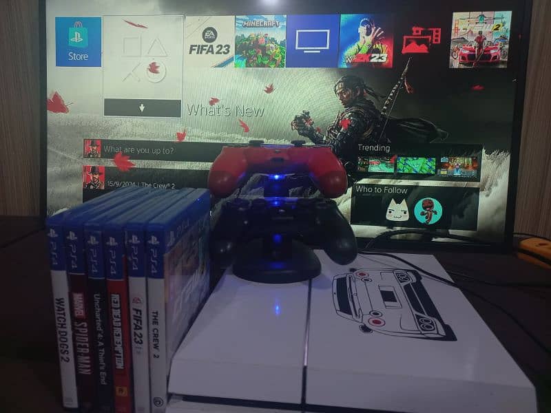 PS4 Fat 500GB GAMING  Console - 8 Games Bundle, FOR / SALE 0