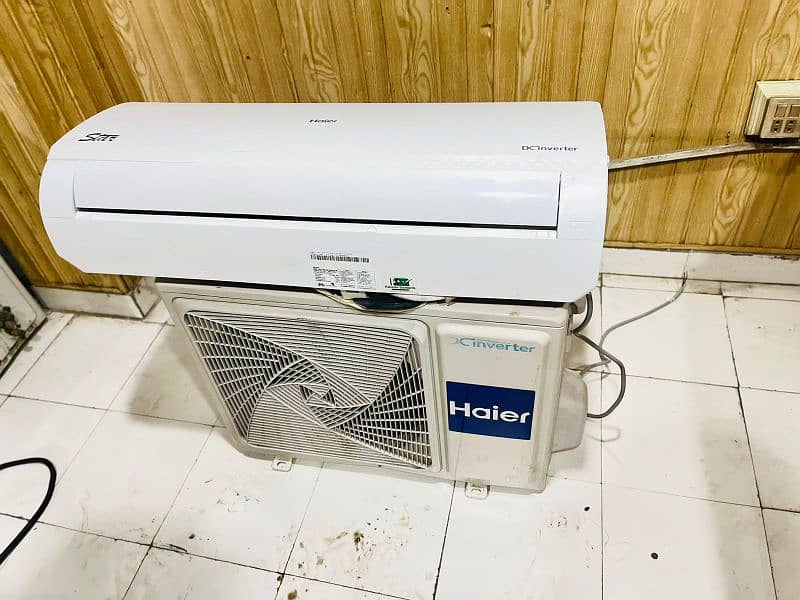 Haier 1.5 ton DC inverter heat and cooling 3