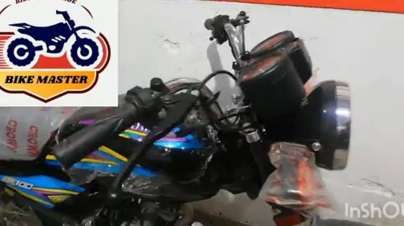 crown cr 100cc salf start good look bike 6