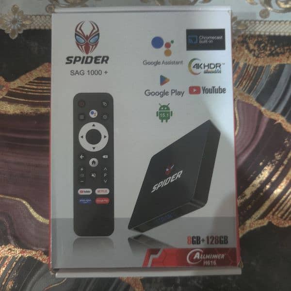 RAM 8GB ROM 128GB SPIDER ANDROID SMART TV BOX 0