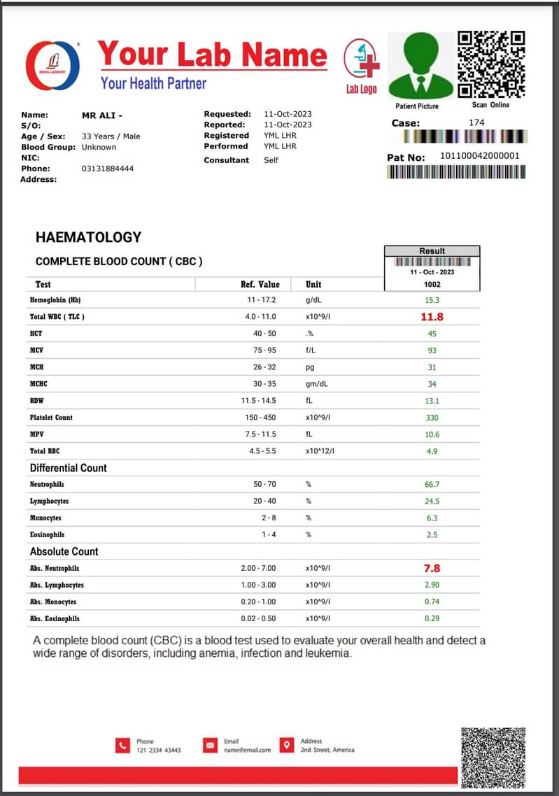 New Features Online Medical Lab Software - Run from any Computer or M 8