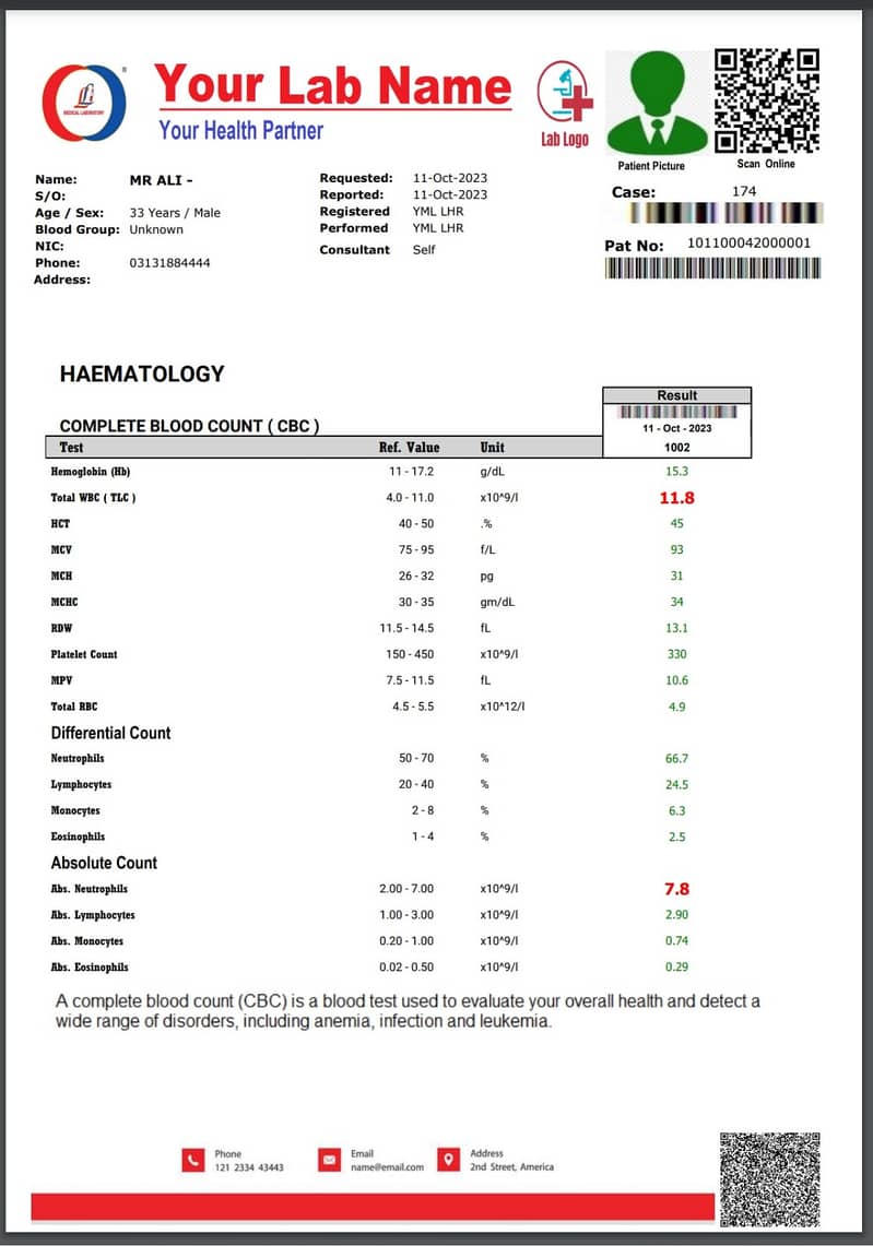 New Features Online Medical Lab Software - Run from any Computer or M 9