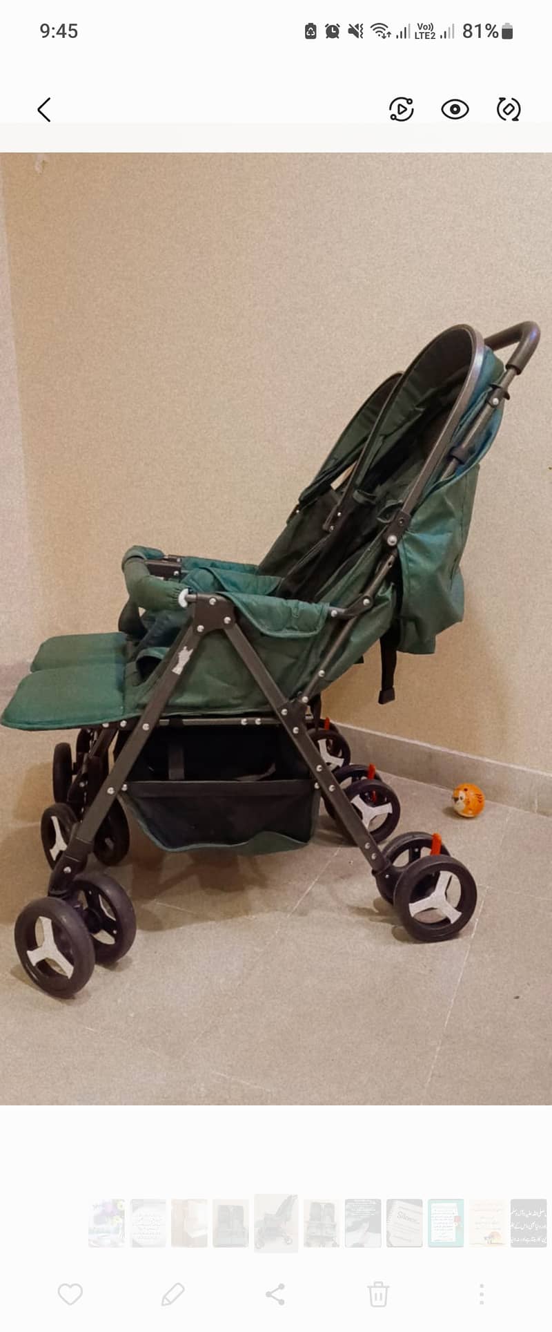 Double baby stroller / prame 1