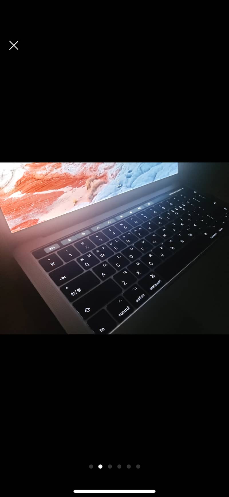 Macbook pro 2017 touch bar 3