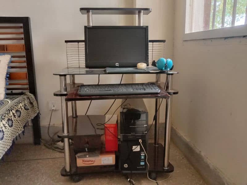 Full Computer System with Trolley for Sale 1