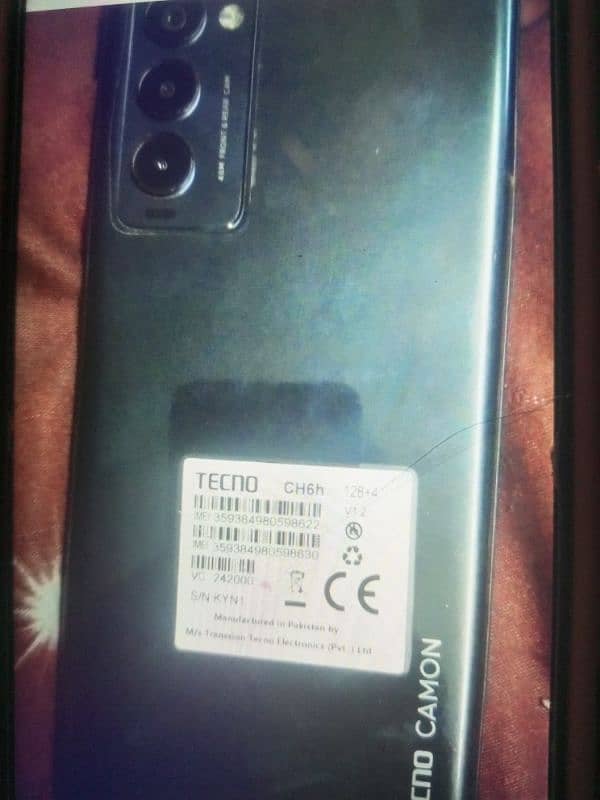 tecno camon 18t 4 128 no open no repair all ok 1