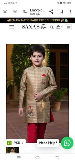 9 years old boy sherwani