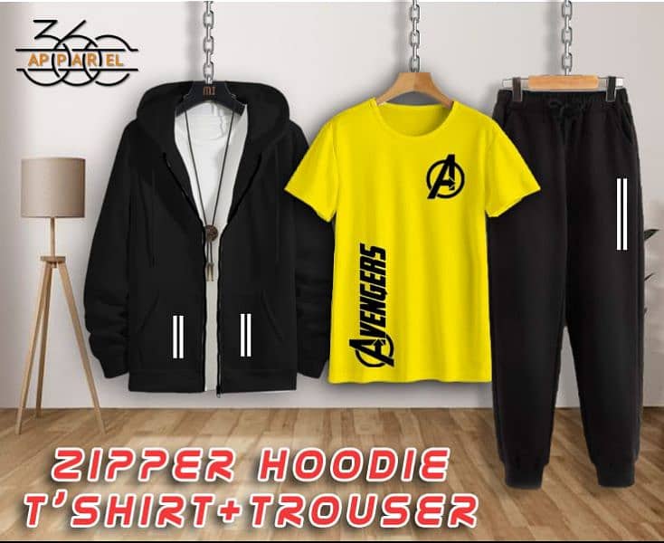 zipper hoodie shirt+trouser 6