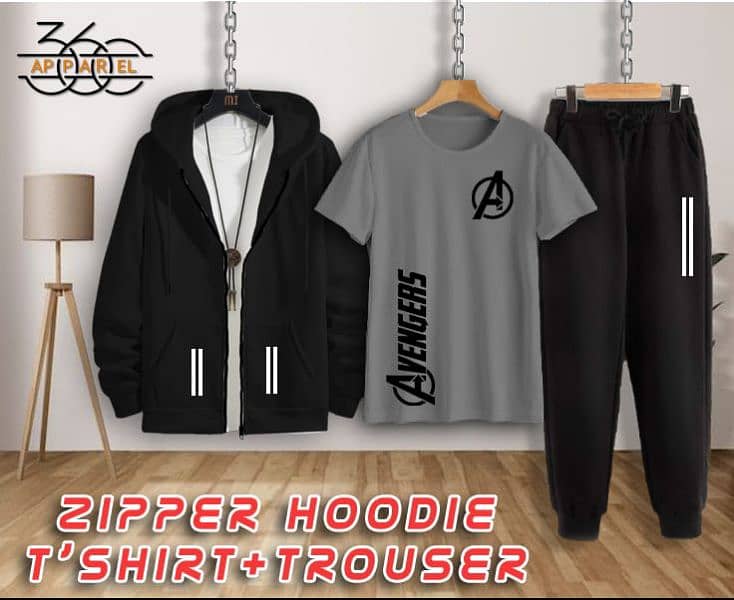 zipper hoodie shirt+trouser 8