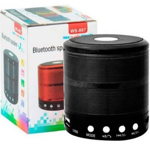 Mini Speaker Ws-887 (Bluetooth + AUX) 5