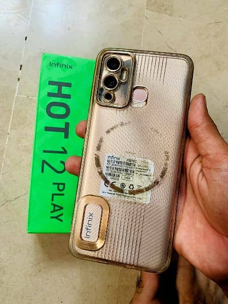 Infinix Hot 12 play with box 4 64 1