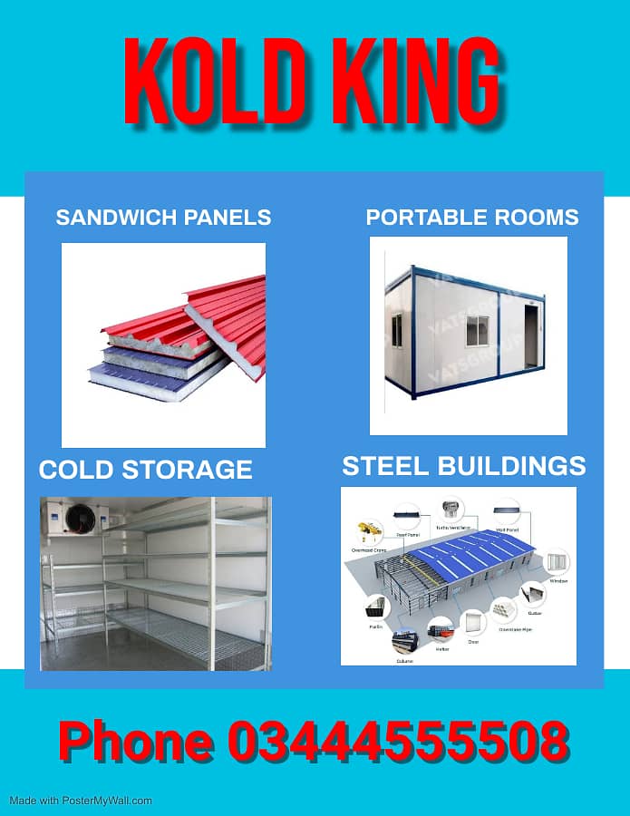 Pu sandwich Panel, Eps Sandwich Panel, Cold Storage , Insulated Panel 0