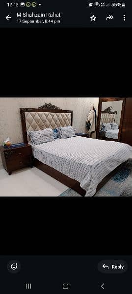 king size wooden bed with wardrobe 5