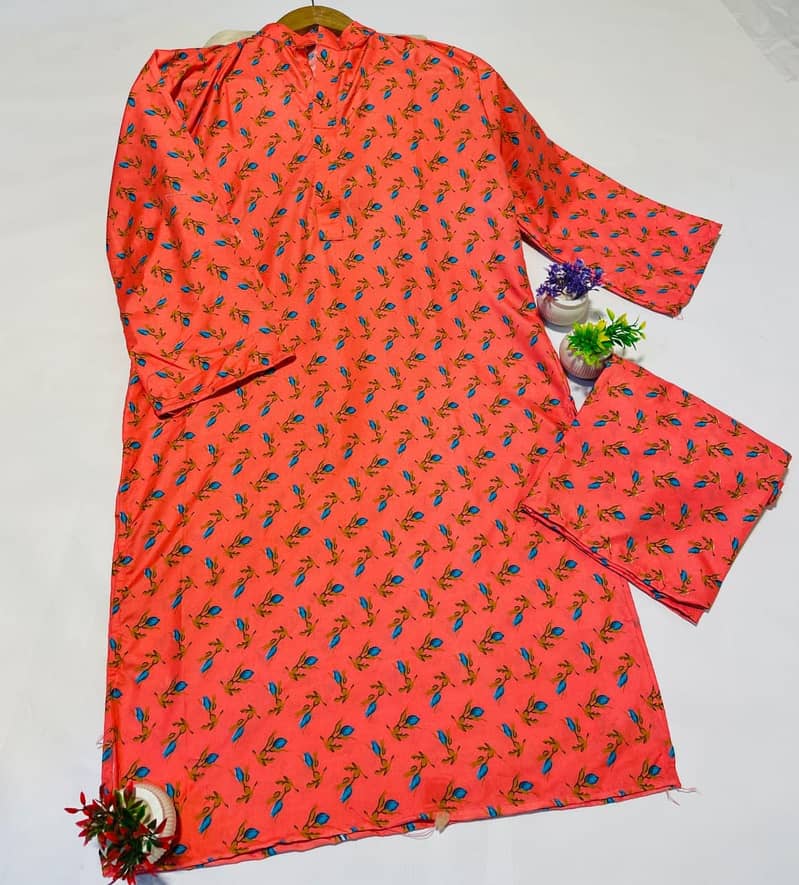 Two Piece Cotton Stitched Suit 8