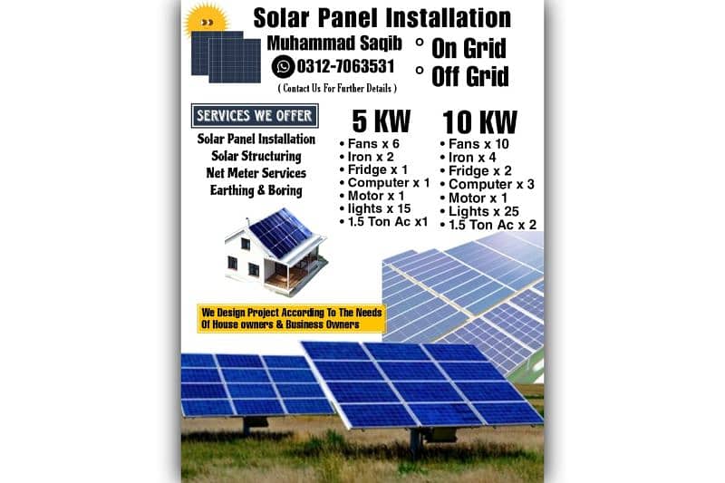 Solar Panel Installation On Contract Purposes 0