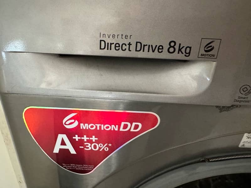 LG front load 10 kg washing Machine best in condition 4