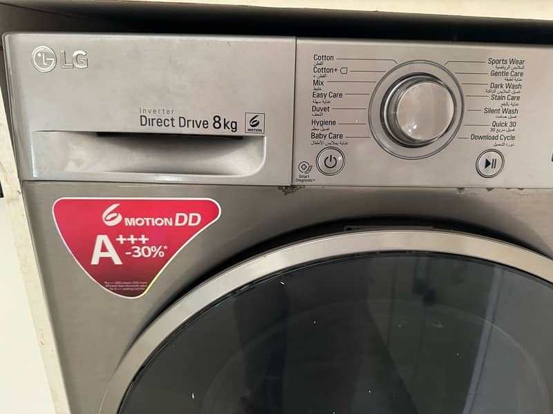 LG front load 10 kg washing Machine best in condition 7