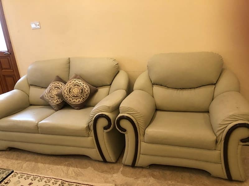 7 seater leather sofa set ( 3 2 1 1) 2