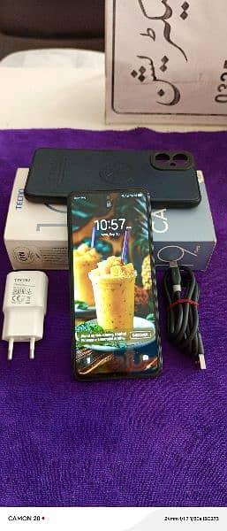 Tecno Camon 19 neo 10/10 Nfc 6+6/128 Full Box 1