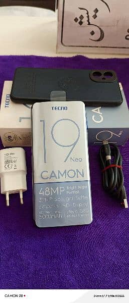 Tecno Camon 19 neo 10/10 Nfc 6+6/128 Full Box 2