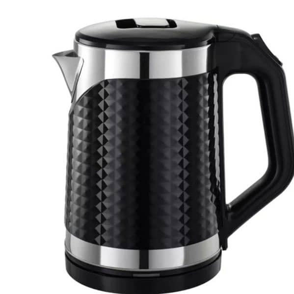 Electric kettle Teapot 1.7 Liter Water Heater Boiler Stainless Steel 0