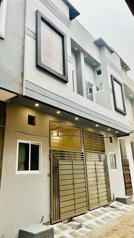 2 Marla Double Storey House For Sale Sheraz Town 3 Bedroom With Attached Washroom TV Lounge Tile Floorings Near Pcsir Staff Society College Road 0