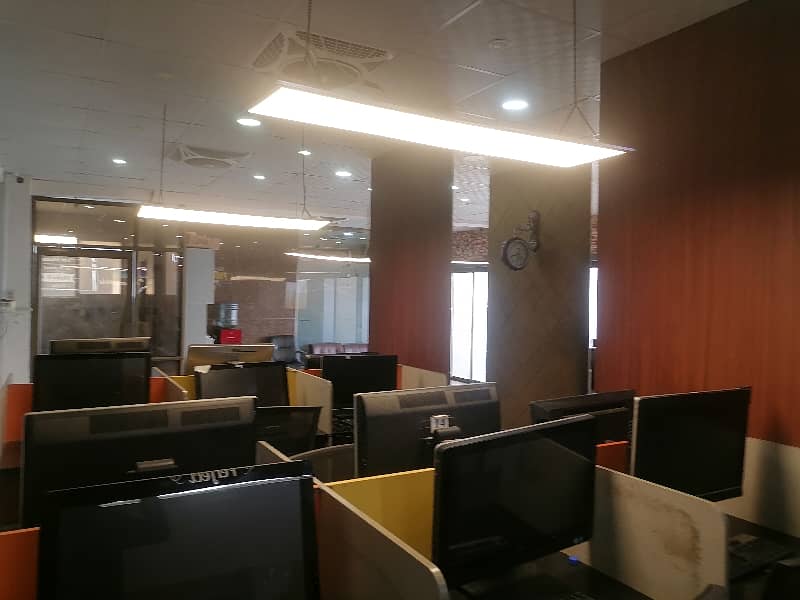 Commercial Furnished Office for Rent With complete workspace Setup for Up to 30 members team at Mian Susan road 10