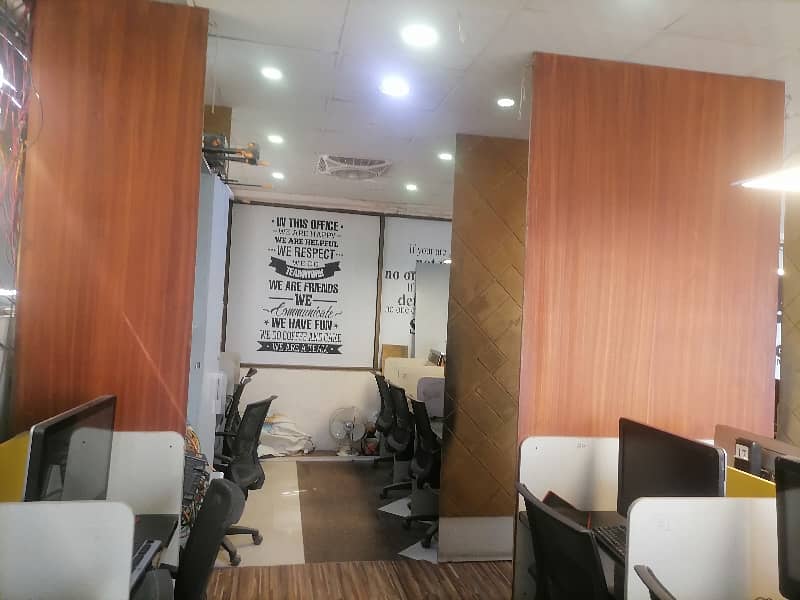 Commercial Furnished Office for Rent With complete workspace Setup for Up to 30 members team at Mian Susan road 11